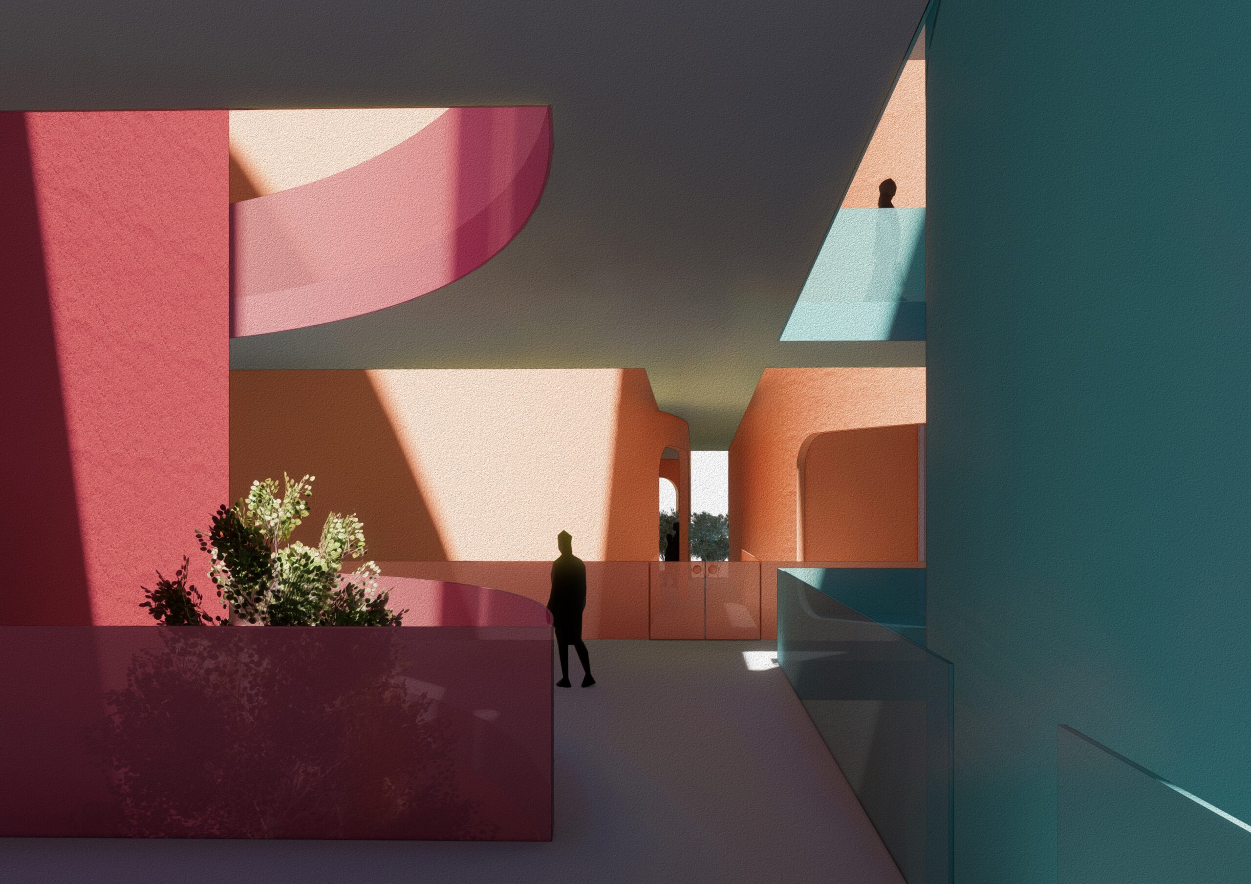 Conceptual interior view of Neighbours project.