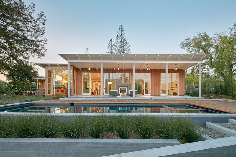 This contemporary home brings together clean lines, open spaces, and thoughtful connections between indoors and outdoors.