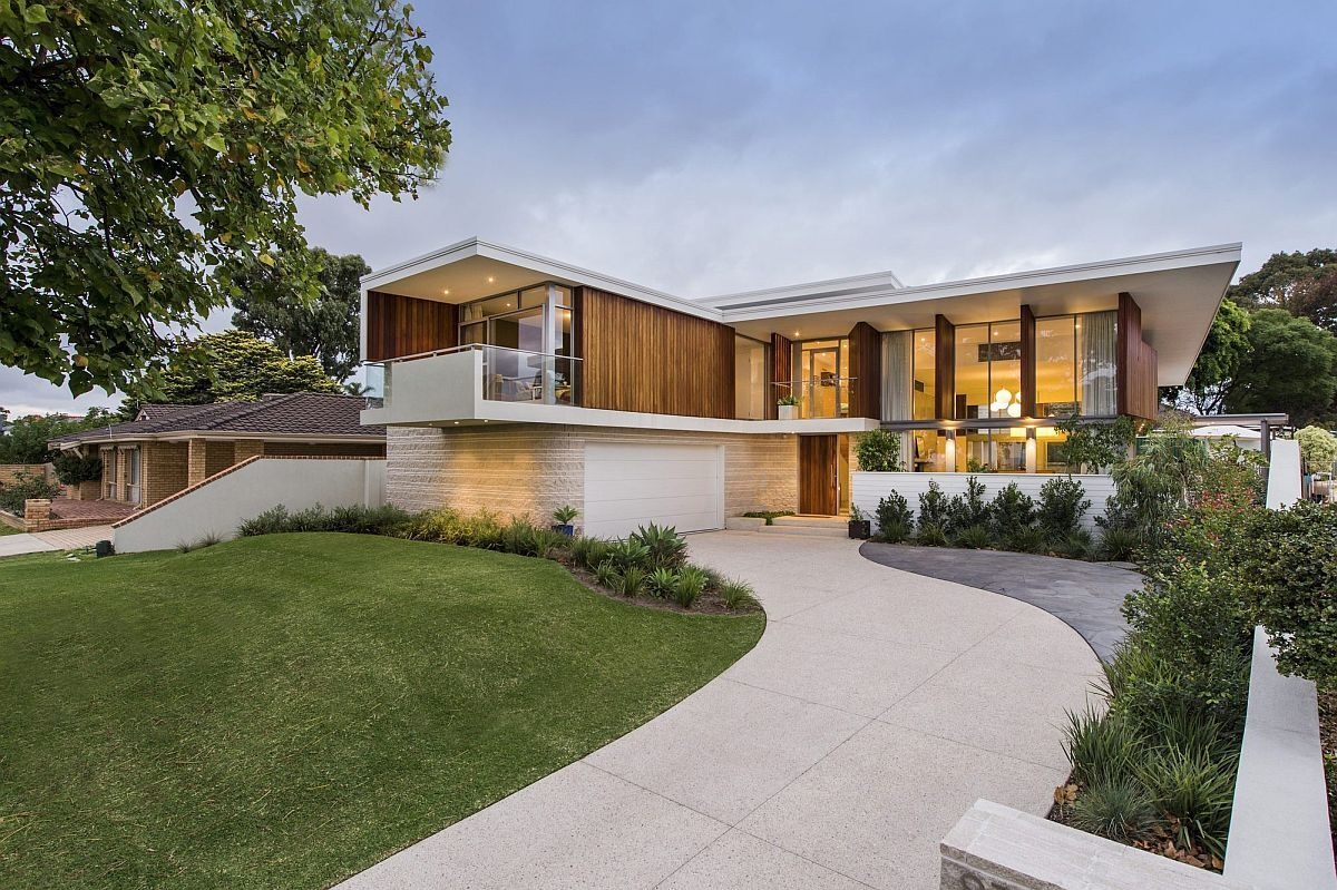 Inspired by a 1950s Hollywood Hills home, this house captures the essence of mid-century design with modern family living.