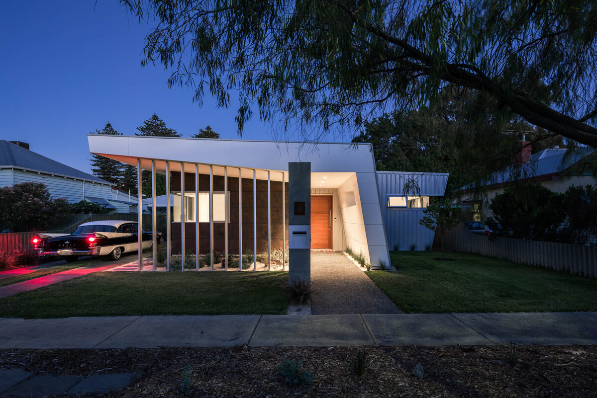 A warm and welcoming mid century inspired home.