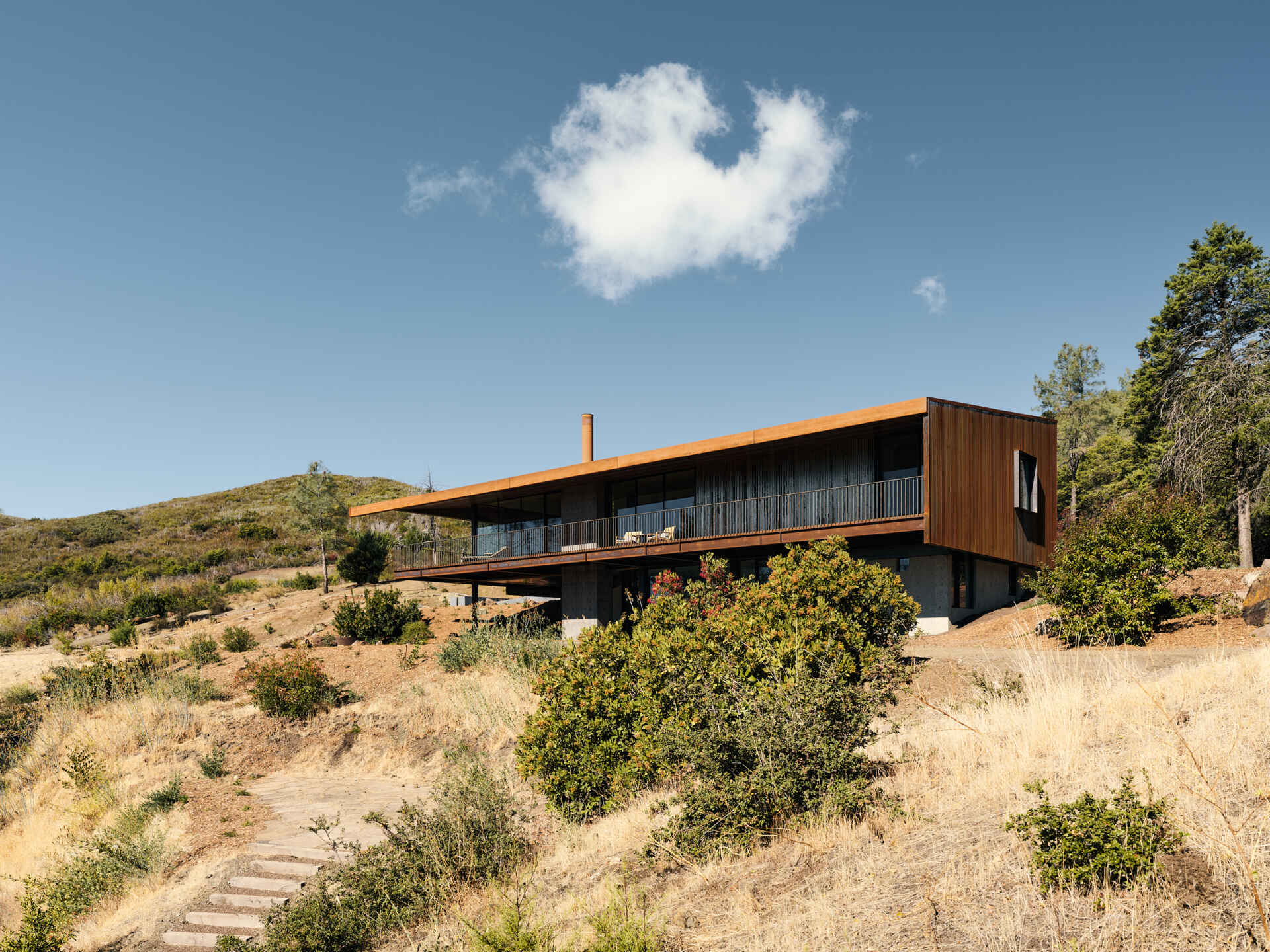 After the Kincade Fire, this California home is rebuilt with a focus on resilience, accessibility, and long-term living shaped by the land.