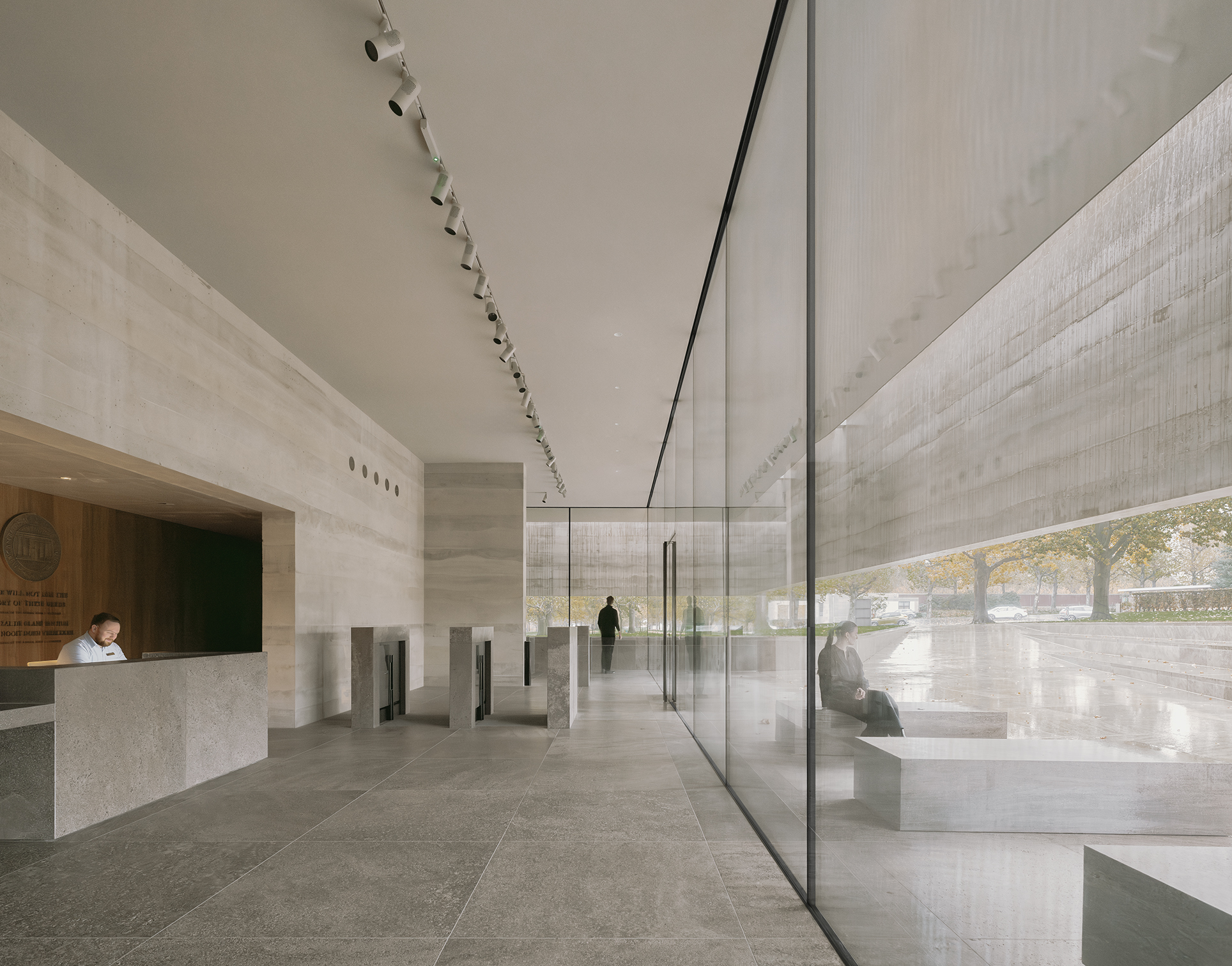Netherlands American Cemetery Visitor Center_01-architizer