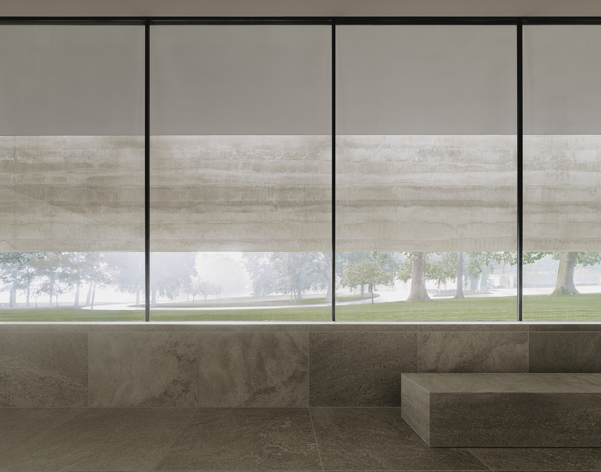 Netherlands American Cemetery Visitor Center_01-architizer